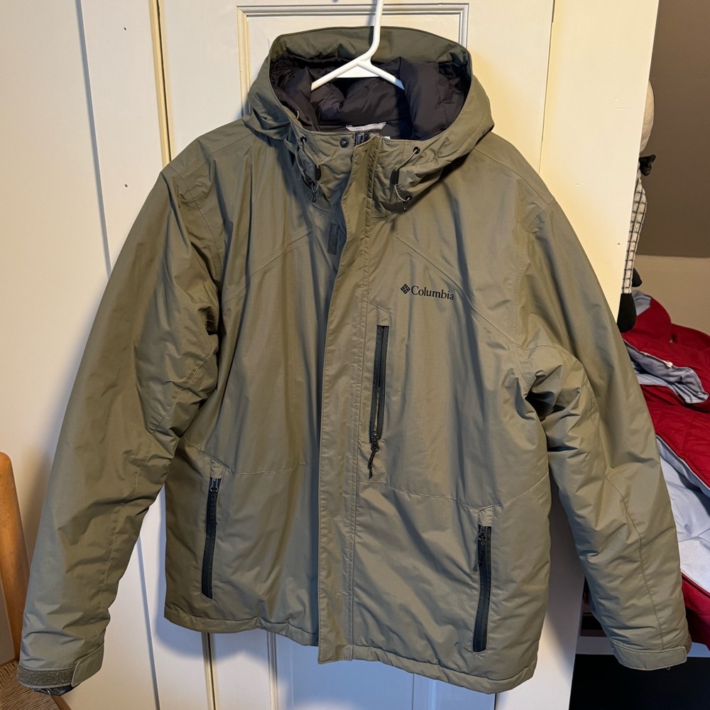 Men’s Columbia Insulated Jacket XL - Green